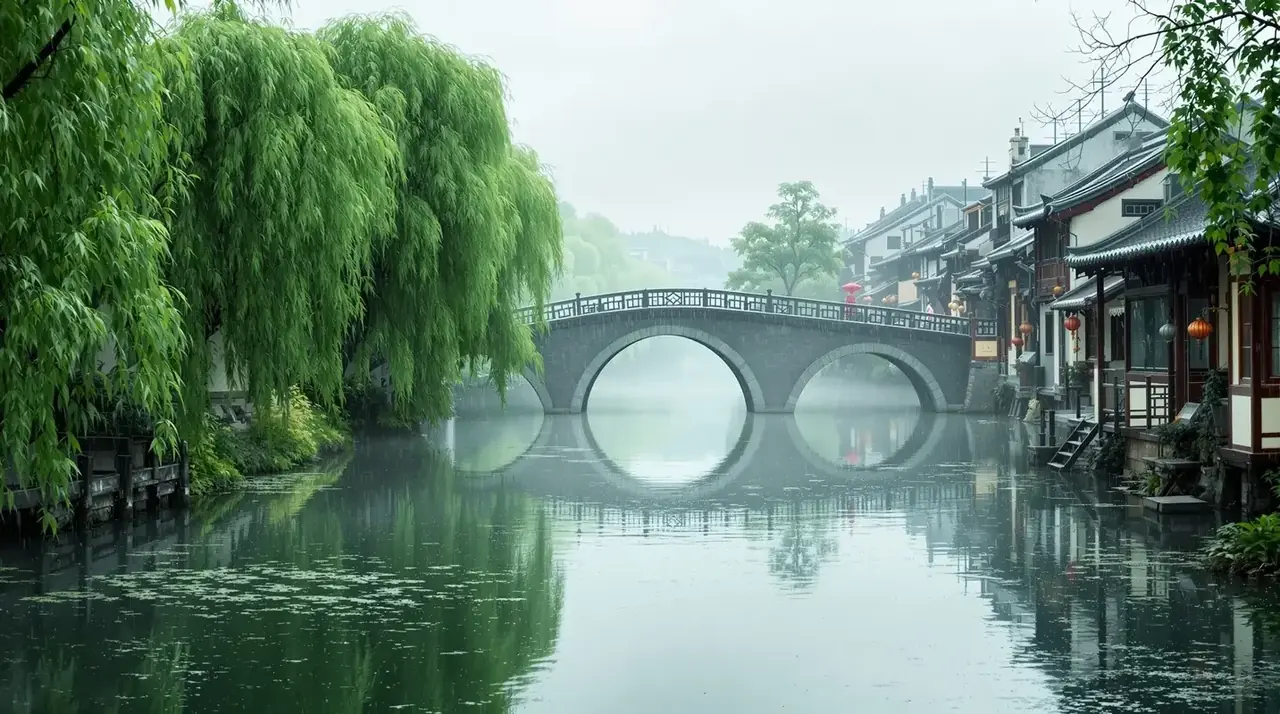 和风细雨 高清横版海报